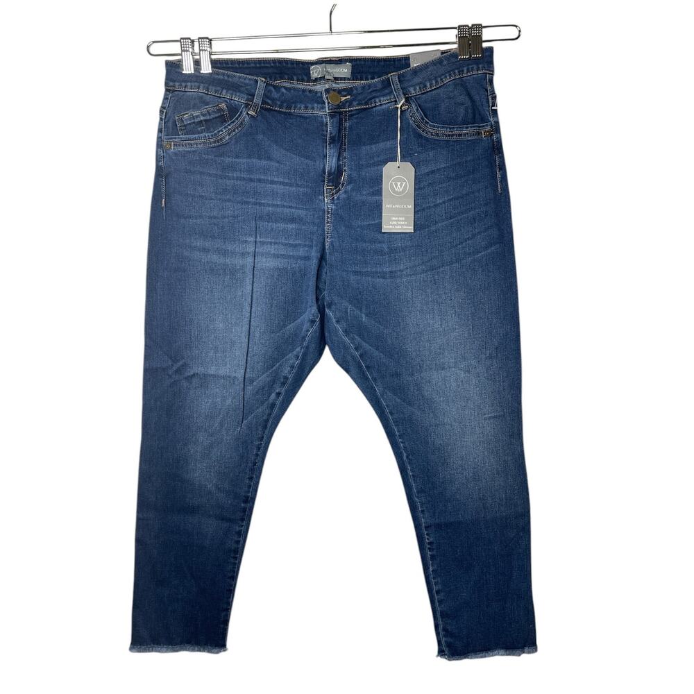 Wit & Wisdom Highrise Luxe Touch Seamless Ankle Skimmer Jeans Plus Size‎ 20W